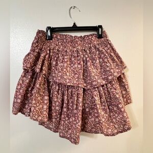 Vanilla Star Floral Skirt